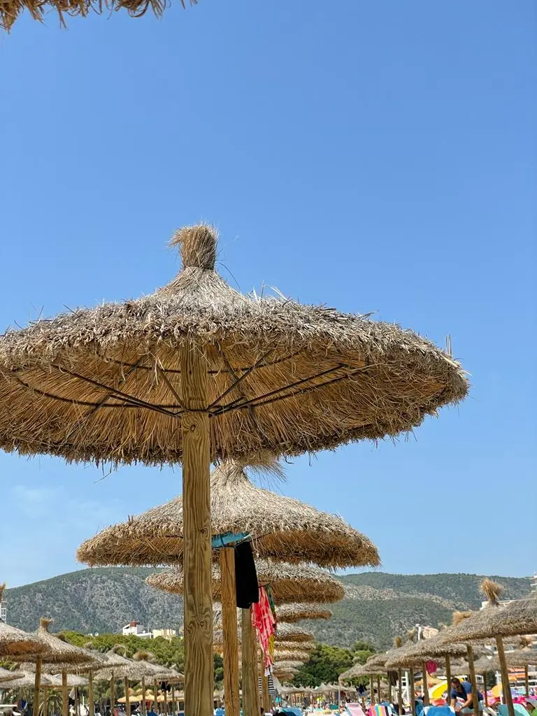 Strand met bergen in Mallorca